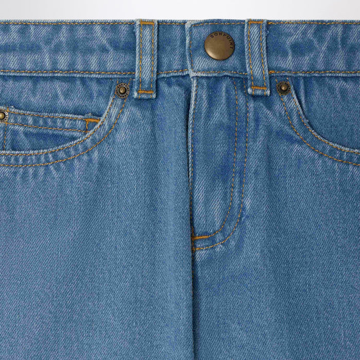 Bonpoint - Elvio blue denim bermuda shorts Brand Apparel & Accessories > Clothing > Shorts