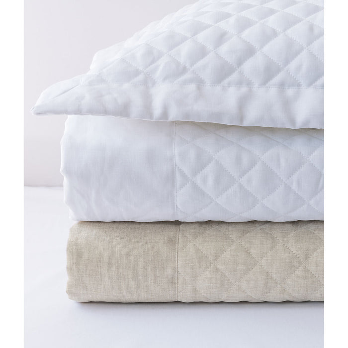 Bovi Hudson Linen Quilted Coverlet & Shams