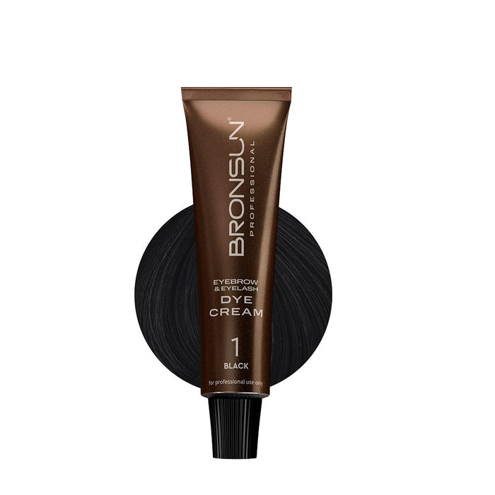 Bronsun Lash & Brow Cream Dye - Black #1 - 15ml