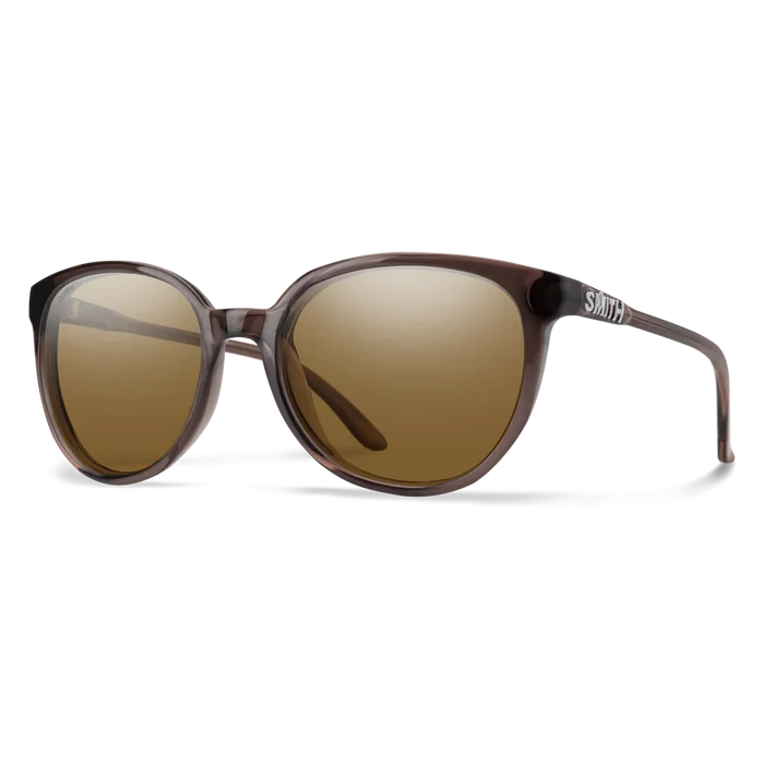 Cheetah Chromapop sunglasses in matte brown with brown polarized lenses offered by Smith