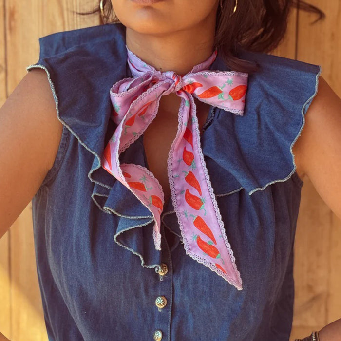 Chili Silk Twilly