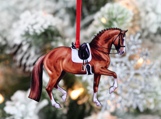 Chestnut Dressage Horse - Piaffe