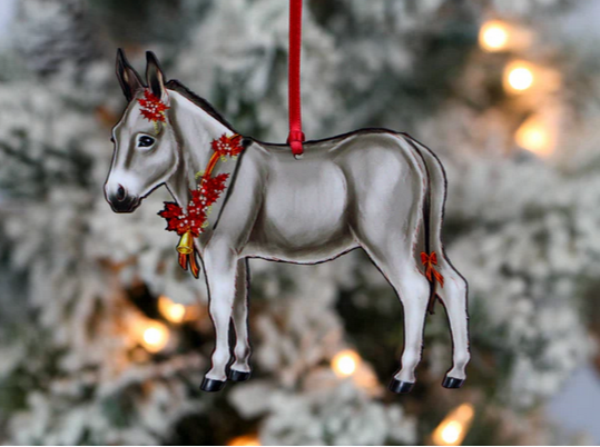 Gray & White Minature Donkey