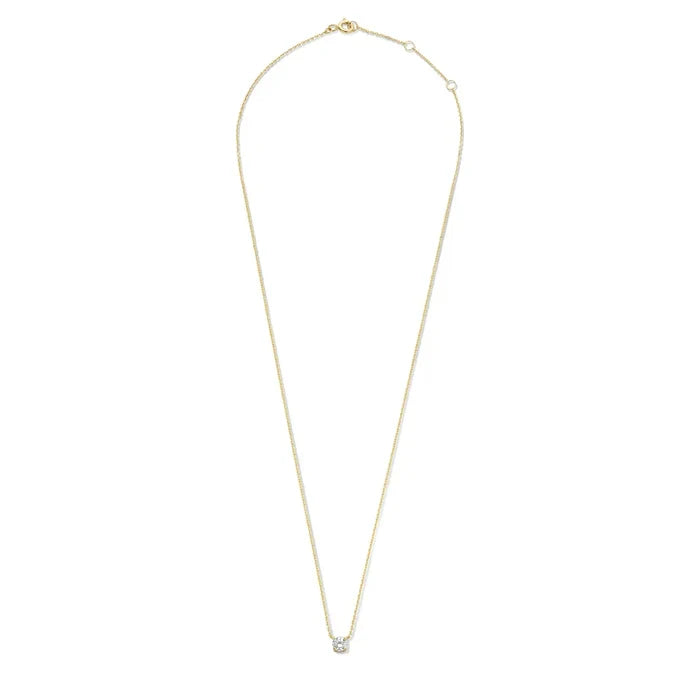 Cléa Necklace with Moissanite | Gold