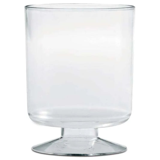 Cylinder Goblet with Base 5.07 oz Capacity shot zoomed in and shot on a white silo background.