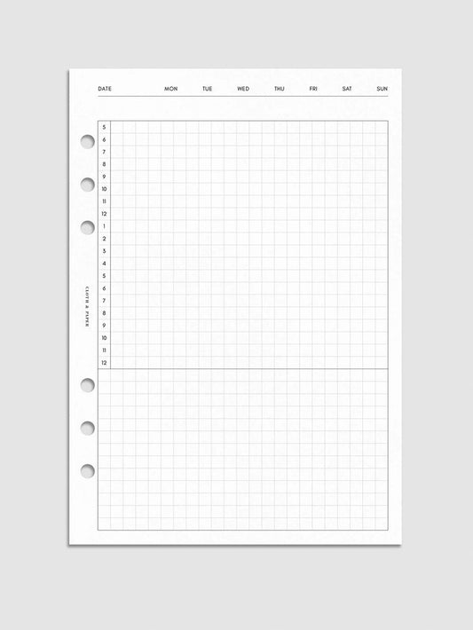 Digital mockup of insert in A5.