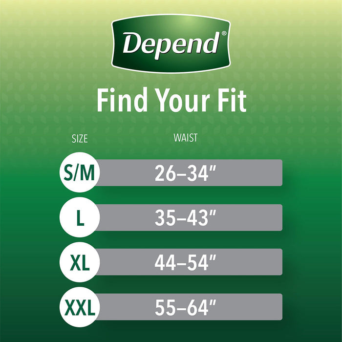 Depend fit Flex Disposable Underwear for Men Maximum Absorbency - Shoppers-kart.com