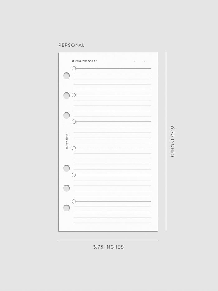 Digital mockup of insert in Personal.