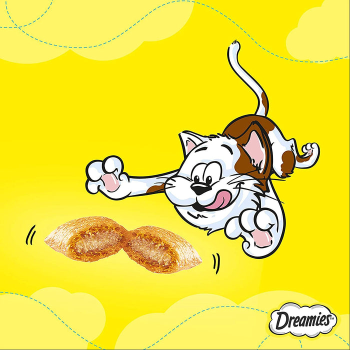 Dreamies Cat Treats Variety Pack, snacks with chicken, salmon and cheese, 12 X 60 g