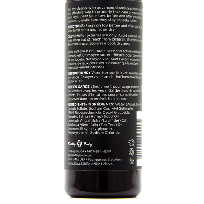 Earthly Body Hemp Seed Toy Cleaner 120ml 4fl oz