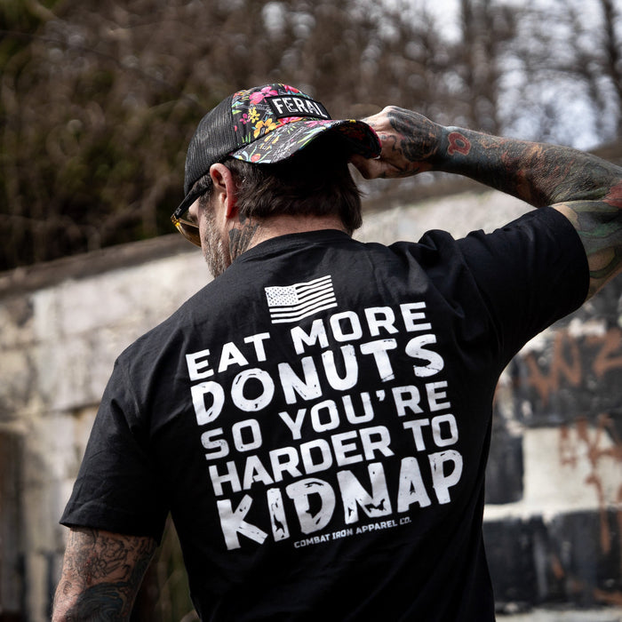 Eat More Donuts So You're Harder To Kidnap Men's T-Shirt