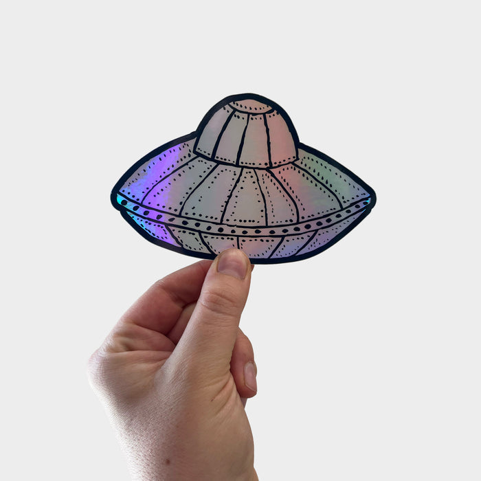 (Esther Pearl Watson) UFO Holo Sticker