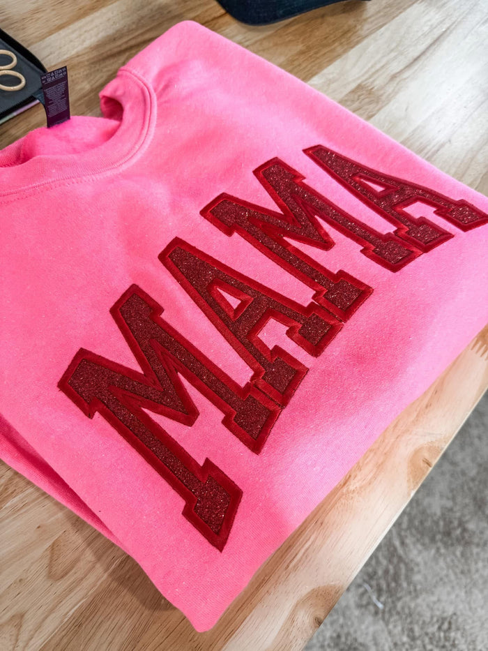 Glitter Applique + Word Custom Sweatshirt Preorder // ships in 1-2 weeks
