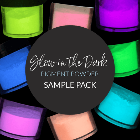 * Glow in the Dark Pigment Sample Pack - 14 Luminescent Colors - NorthWood Candle & Craft