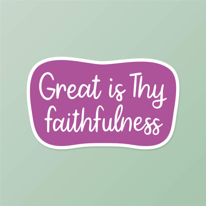 Great Is Thy Faithfulness Hymn Inspired Christian Sticker