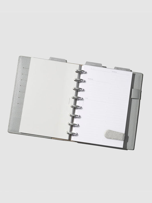 Heirloom Gift Set, Large, Cloth and Paper. Veleta set with silver accessories displayed on a gray background.