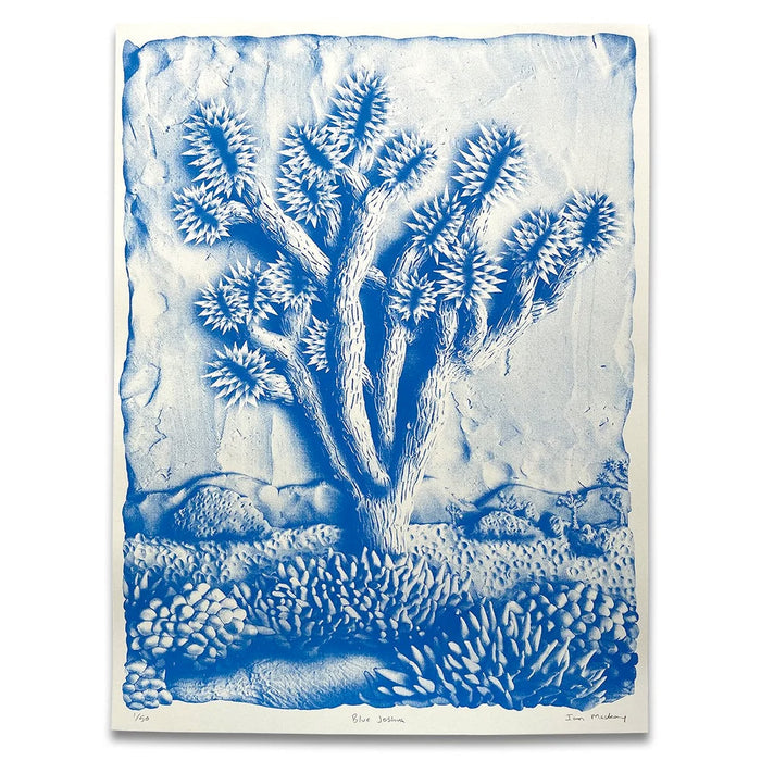 (Ian MacKay) Blue Joshua Tree Print 18x24