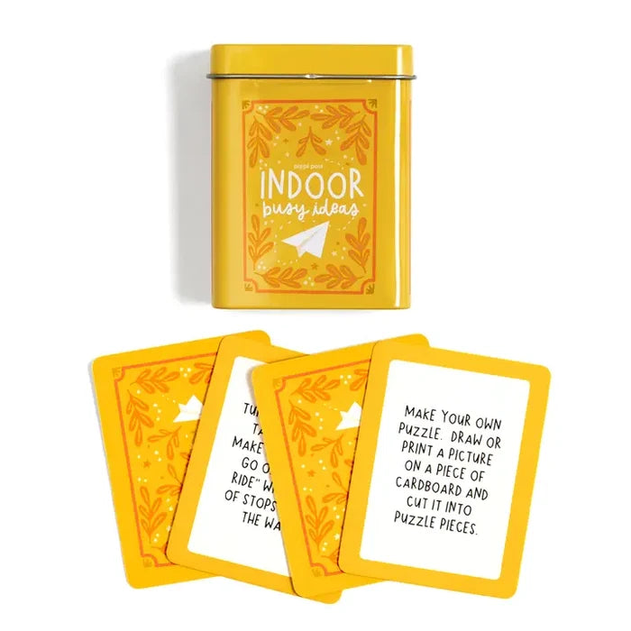 Indoor Busy Ideas Cards Deck of Cards/Storage Tin
