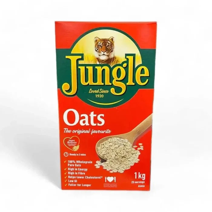 Jungle Oats 1kg box of 100% wholegrain rolled oats