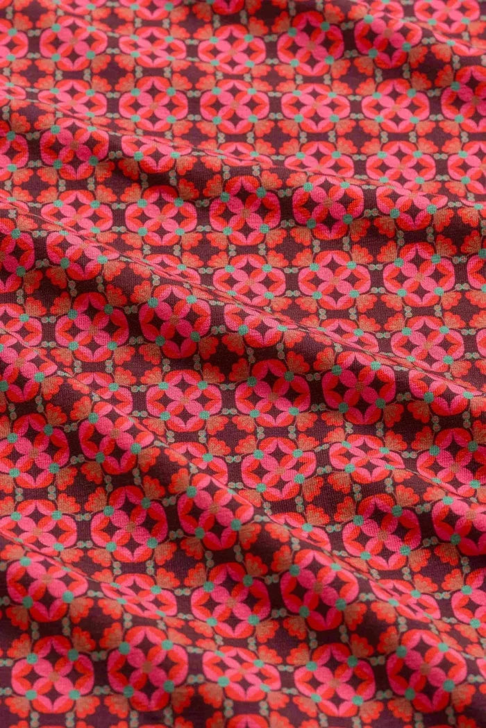 LALAMOUR LIEKE FLARED PANTS GEORGEOUS PORT TILES
