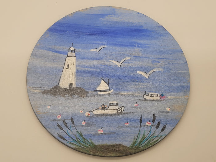 Large Painted Plaque - by Pam Friend