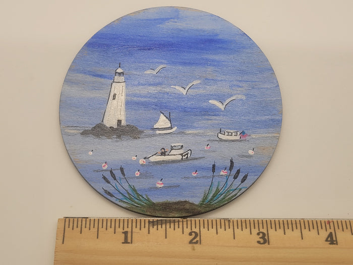 Large Painted Plaque - by Pam Friend