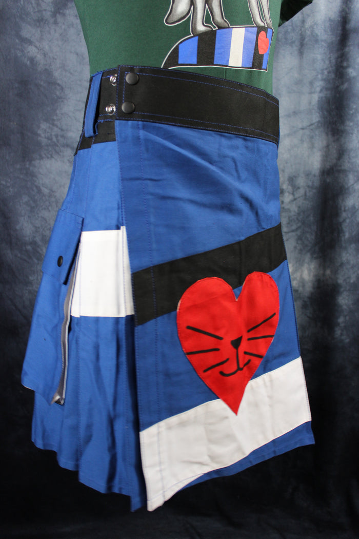 "Leather Kitty Pride" Kilt