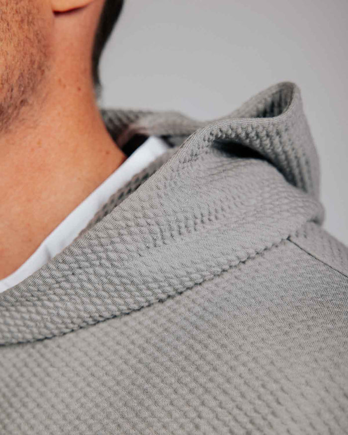 Light Gray Waffle Hoodie