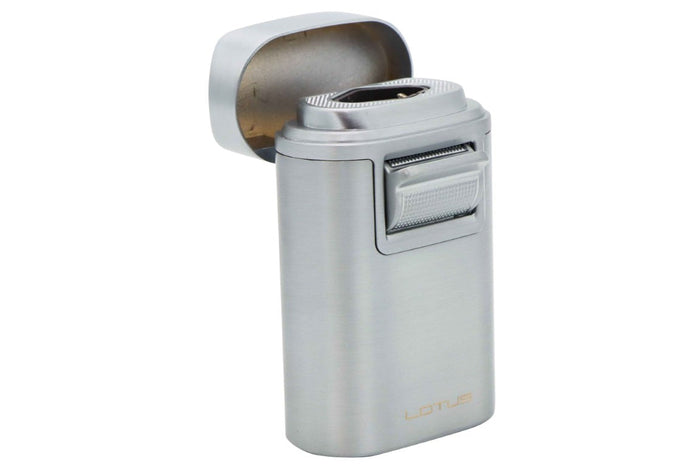 Lotus Brawn Chrome Quad Torch Table Lighter - 24-0900