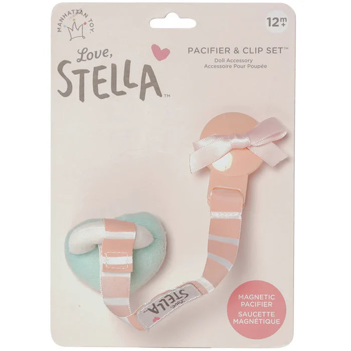 Love, Stella Pacifier & Clip Set