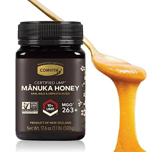 MANUKA HONEY Comvita Certified UMF 10+ (MGO 263+) Raw, Unpasteurized, Non-GMO, Grade No. 2, 500g - Shoppers-kart.com
