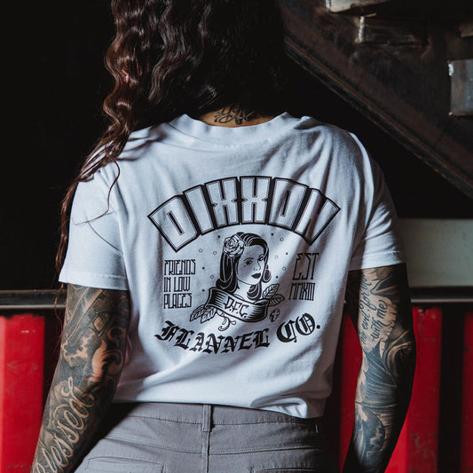 Maria Crop Top - White - Dixxon Flannel Co.