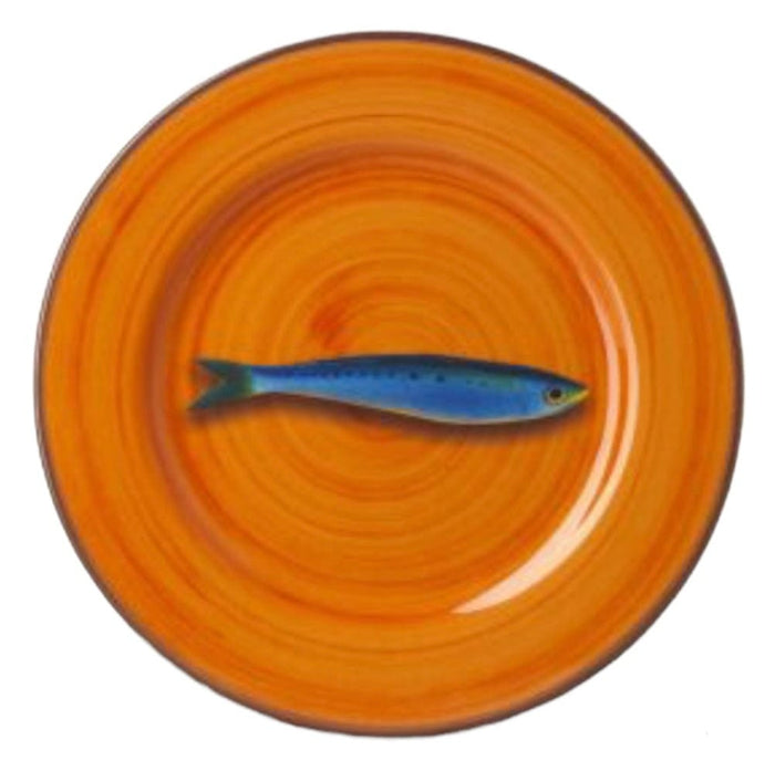Mario Luca Giusti Plates Mario Luca Giusti Aimone Orange Dinner Plates Set of 12Pcs Brand