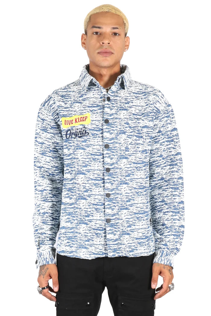 Men KLEEP Premium Denim Button Up Shirt