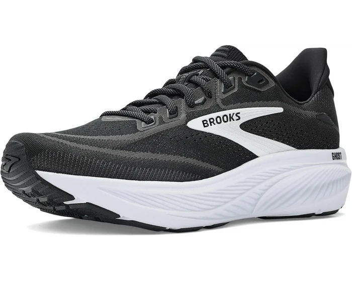 Men's Brooks Ghost 18 in Black/White
