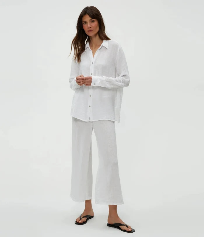 Michael Stars Leo Gauze Button Down Shirt