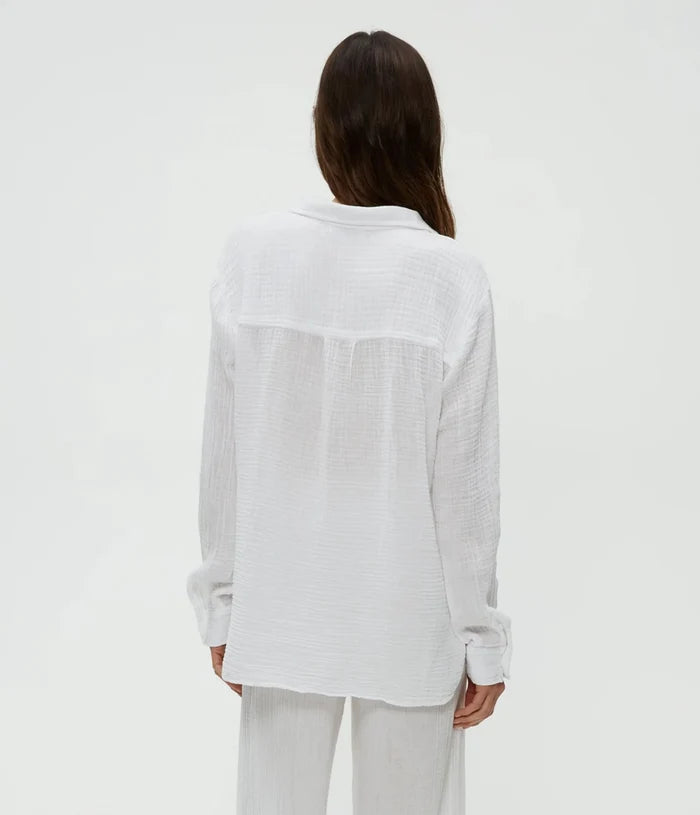 Michael Stars Leo Gauze Button Down Shirt