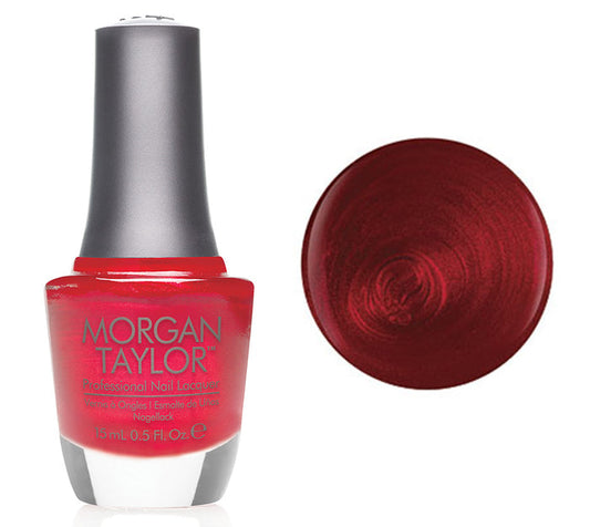 Morgan Taylor Lacquer Nail Polish - Wonder Woman - Red Pearl - 15ML