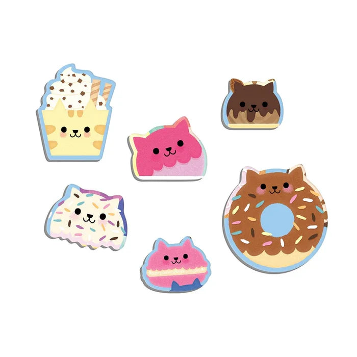 Mudpuppy Scratch & Sniff 60 Piece Puzzle: Cat Cafe
