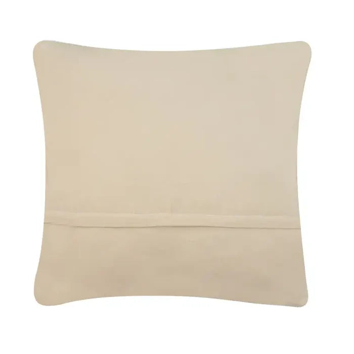 Mughal Flower Hooked Wool Pillow