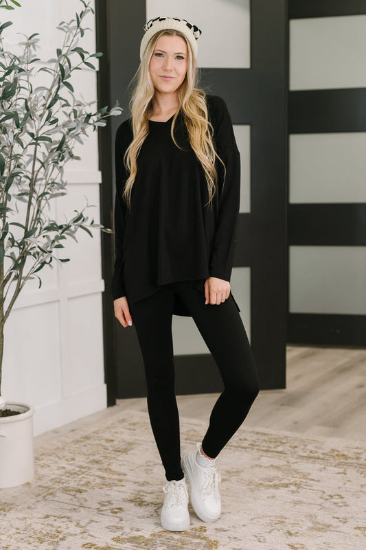 Next to Nothing Top and Bottom Set in Black
