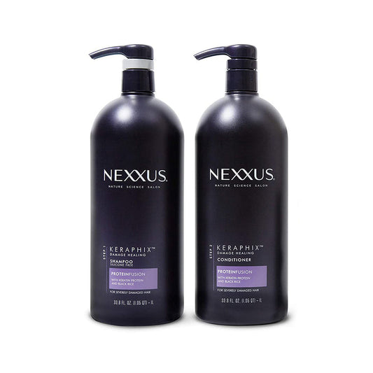Nexxus Keraphix Keratin Protein Black Rice, Shampoo and Conditioner, 2 X 1L - Shoppers-kart.com