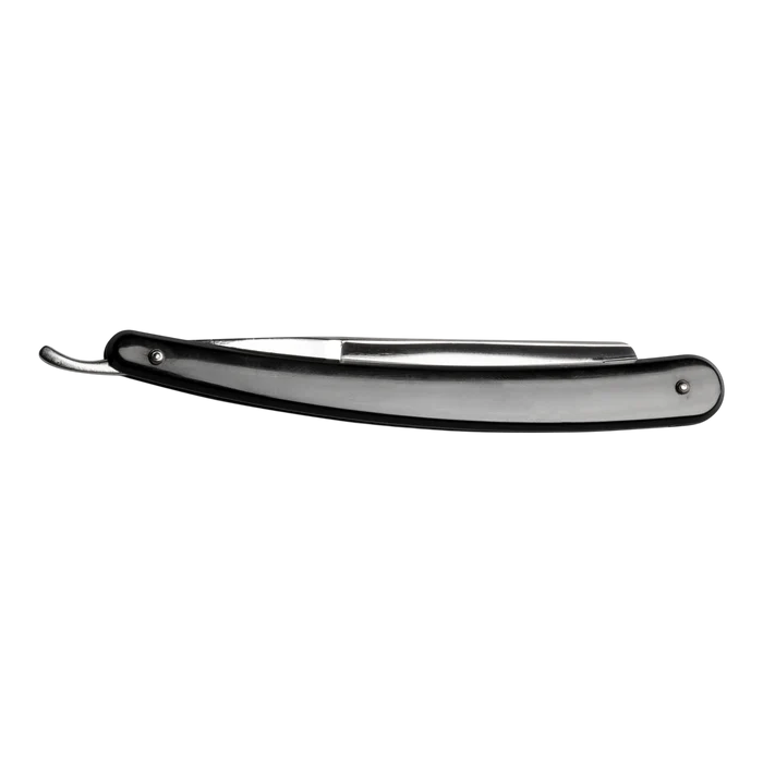Nippes barberkniv 4/8" - Sort harpiks