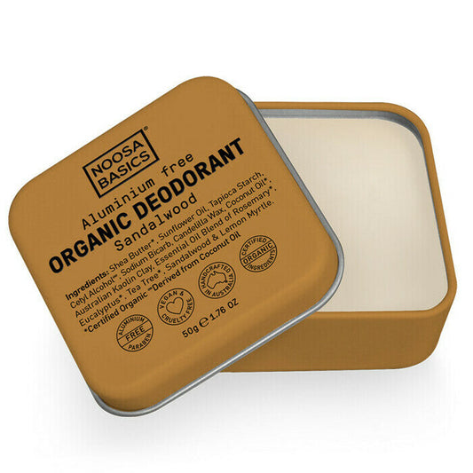 Noosa Basics Deodorant Tin - Sandalwood 50g - L'Organic