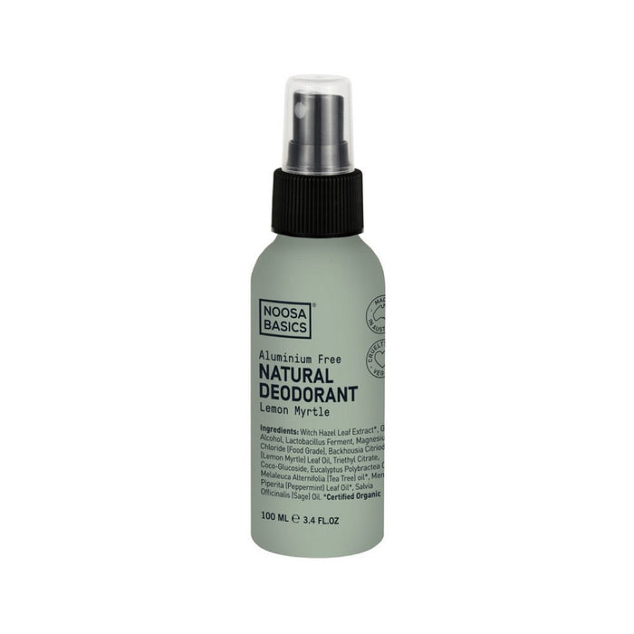 NOOSA BASICS Natural Deodorant Spray - Lemon Myrtle 100ml - L'Organic