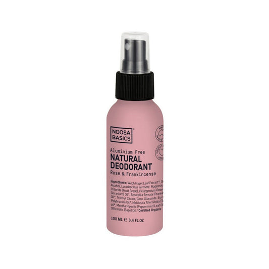 NOOSA BASICS Natural Deodorant Spray - Rose & Frankincense 100ml - L'Organic