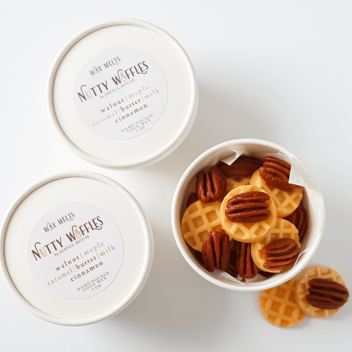 Nutty Waffles Coconut Wax Melts – Maple Caramel Bakery Scent, 3 oz