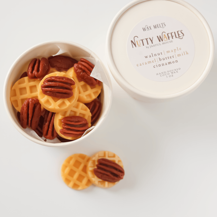 Nutty Waffles Coconut Wax Melts – Maple Caramel Bakery Scent, 3 oz