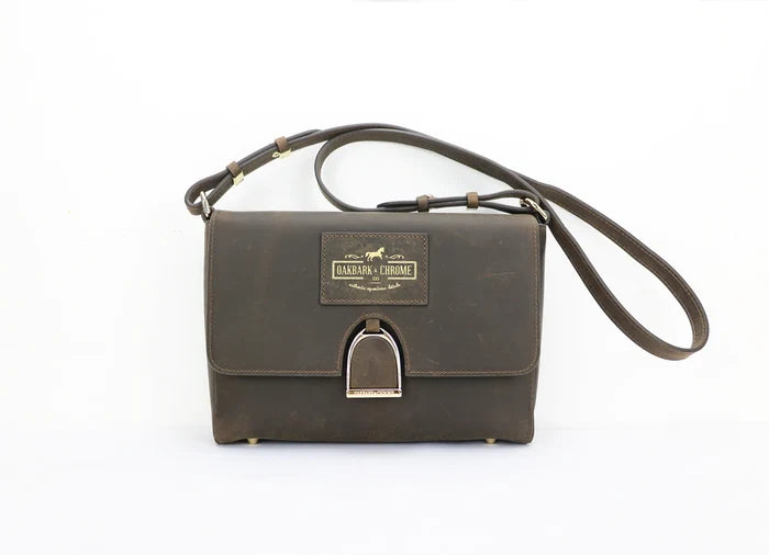 Oakbark & Chrome Shoulder Bag