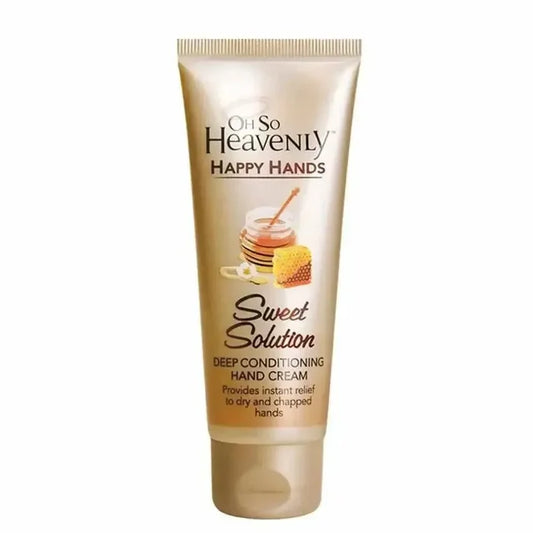 Oh So Heavenly Happy Hands Hand Cream Sweet Solution 75ml with honey and cocoa butter for soft, nourished skin